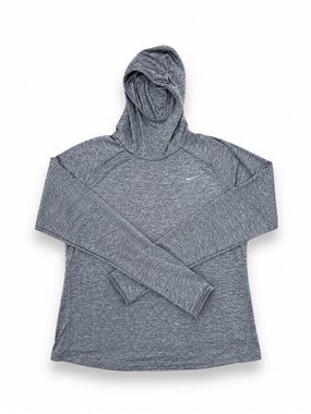Nike dri-fit Gray Marled Hoodie Long Sleeve Pullover